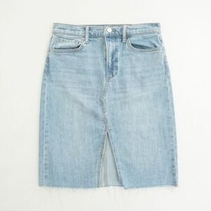 JOE'S Jeans Tatiana High Rise Denim Skirt Women's Size 28 Light Wash Front Slit
